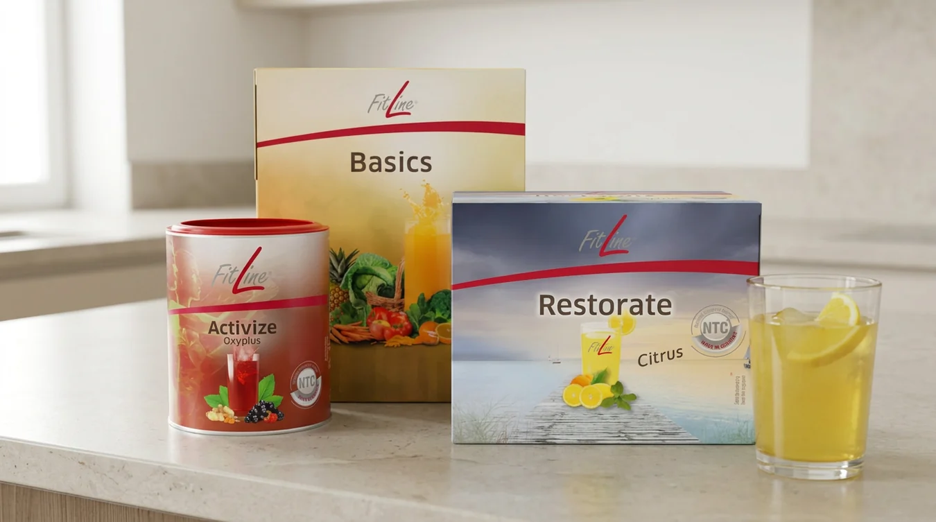 Базовий набір FitLine Optimal-Set: Basics, Activize та Restorate Citrus