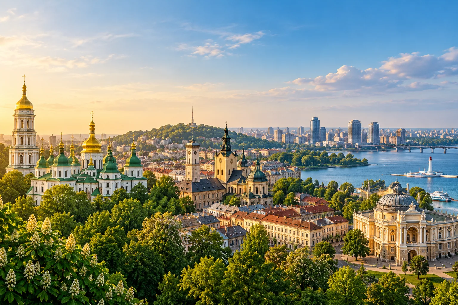 Ukraine city panorama